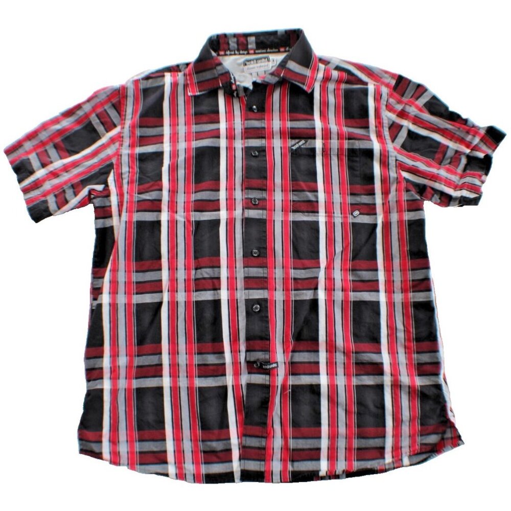 Ecko Unltd Classic Material Men's Plaid Button Down Shirt‎ Size L
